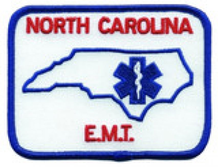 NORTH CAROLINA EMT SHOULDER PATCH - SEW ON.